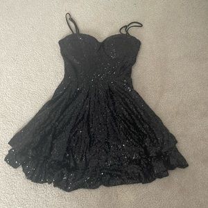 Windsor Black sequin dress